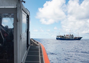 USCGC Stratton crew conduct IUUF Operations