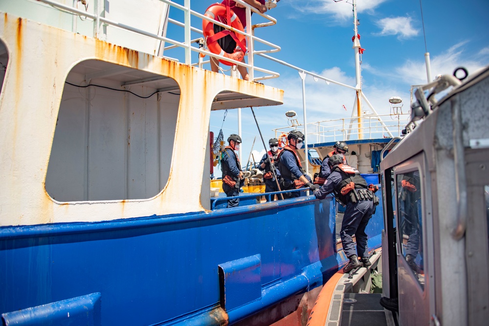 USCGC Stratton crew conduct IUUF Operations