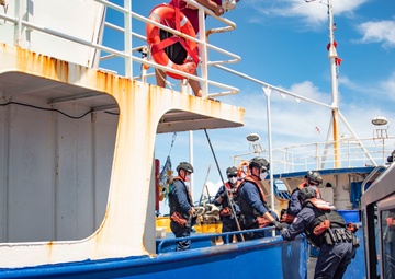 USCGC Stratton crew conduct IUUF Operations