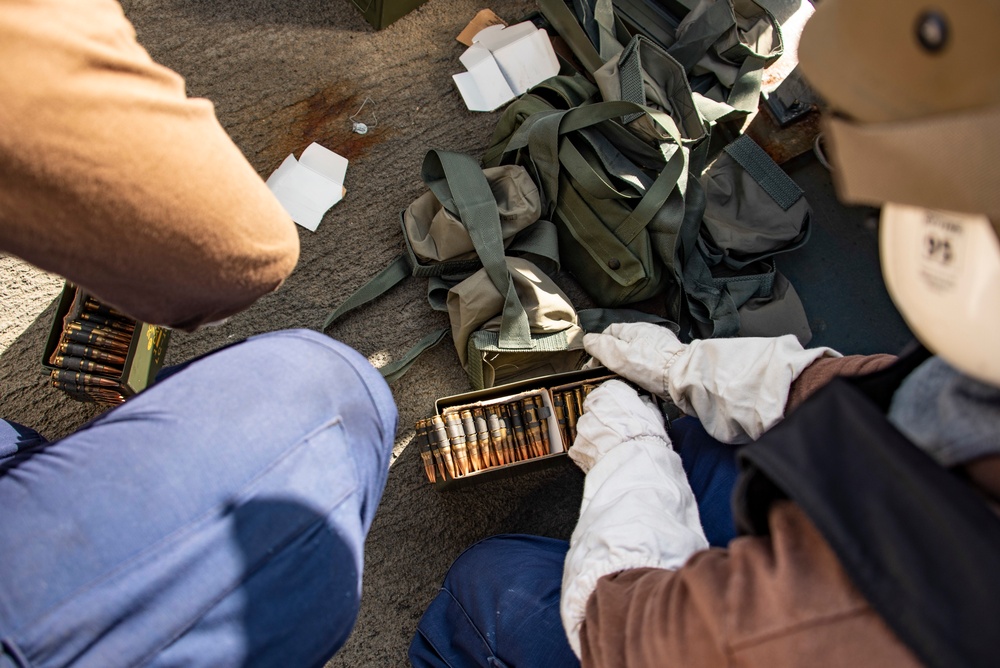 USCGC Stratton crew conduct gunnery exercise