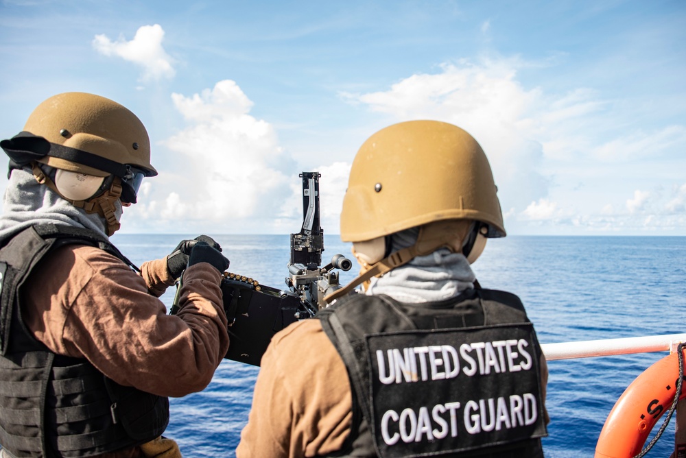 USCGC Stratton crew conduct gunnery exercise
