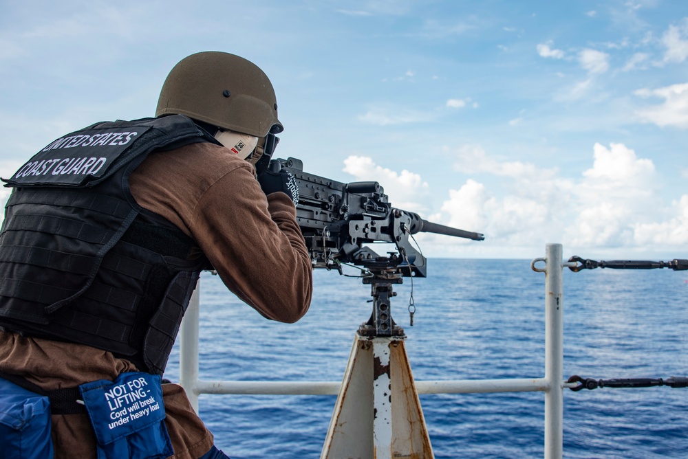 USCGC Stratton crew conduct gunnery exercise