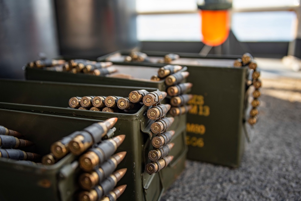 USCGC Stratton crew conduct gunnery exercise