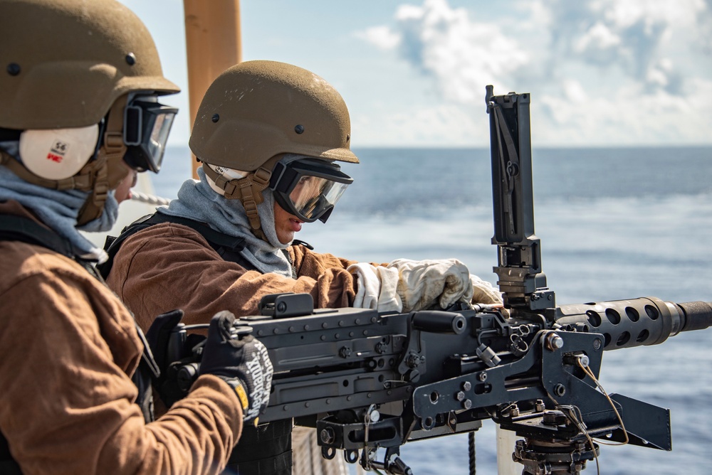USCGC Stratton crew conduct gunnery exercise