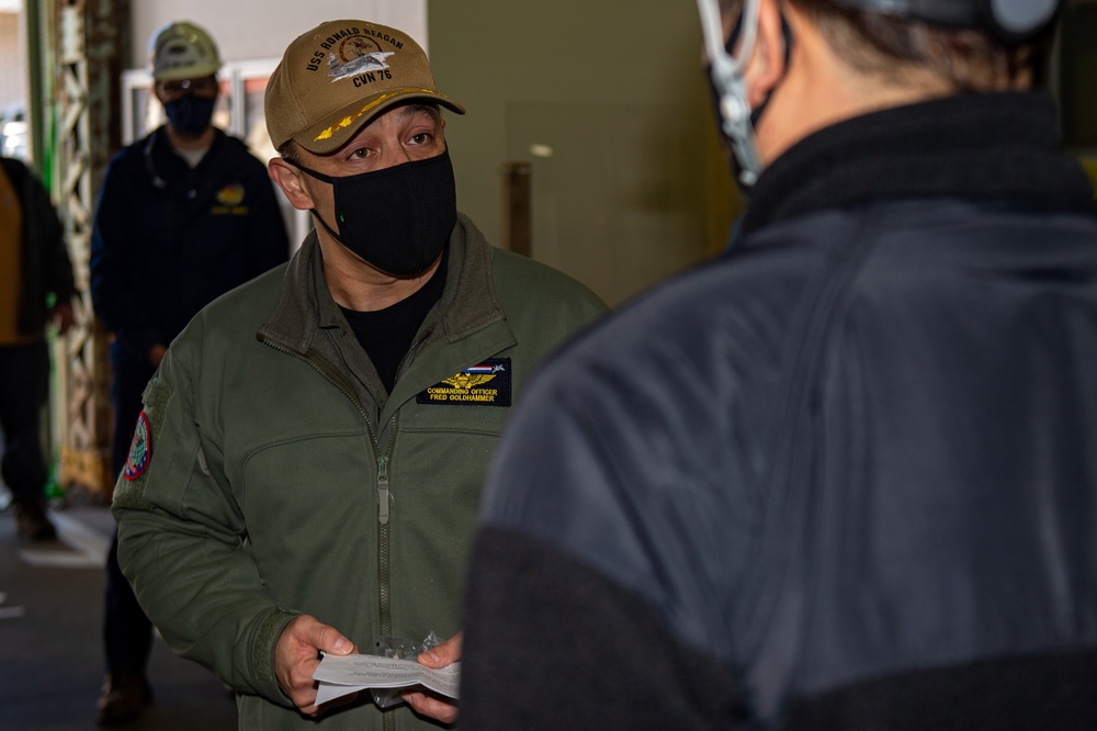 USS Ronald Reagan (CVN 76) CO Warehouse Tour
