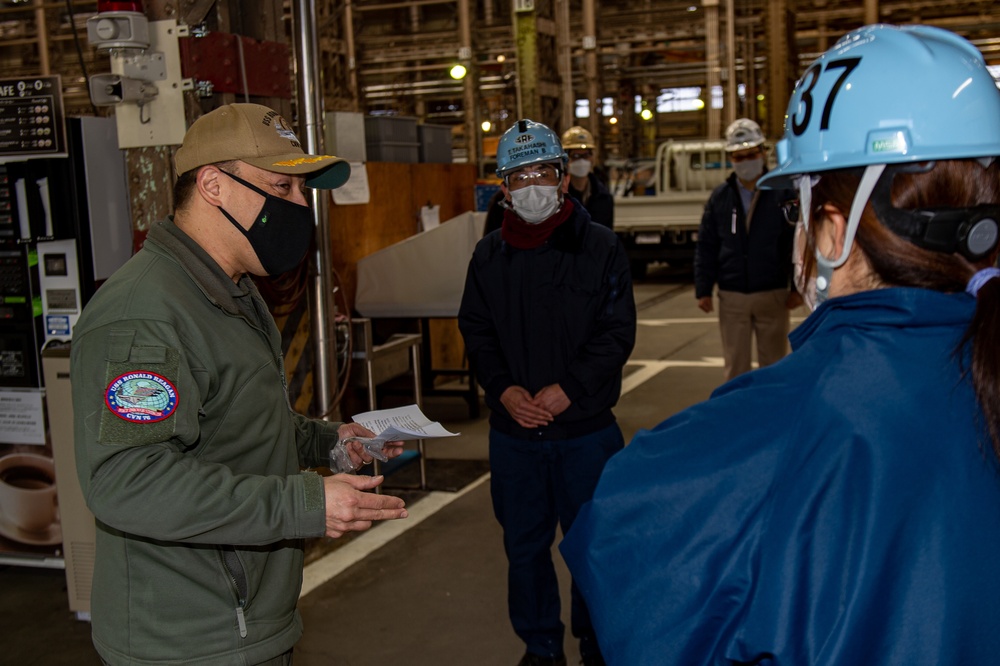 USS Ronald Reagan (CVN 76) CO Warehouse Tour