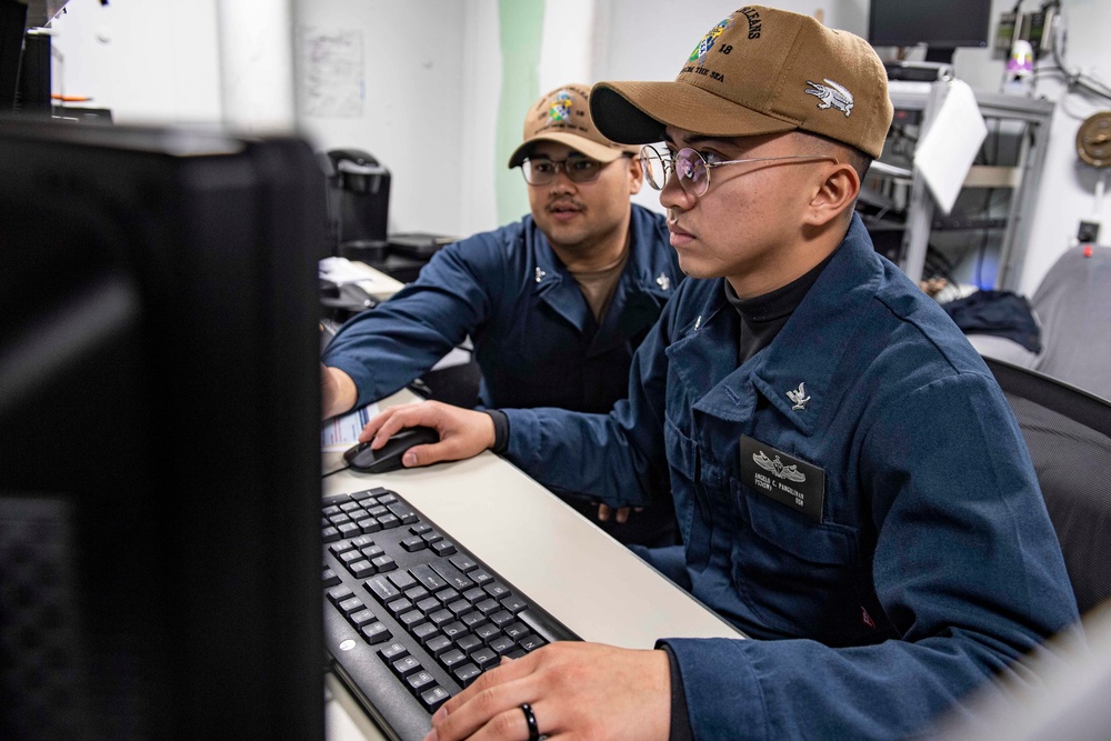 In-Rate Training Training aboard USS New Orleans