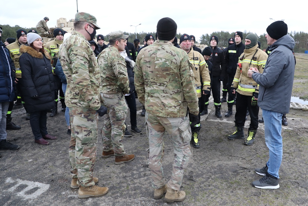 Polish Firefighter Cadets Visit Drawsko Pomorskie