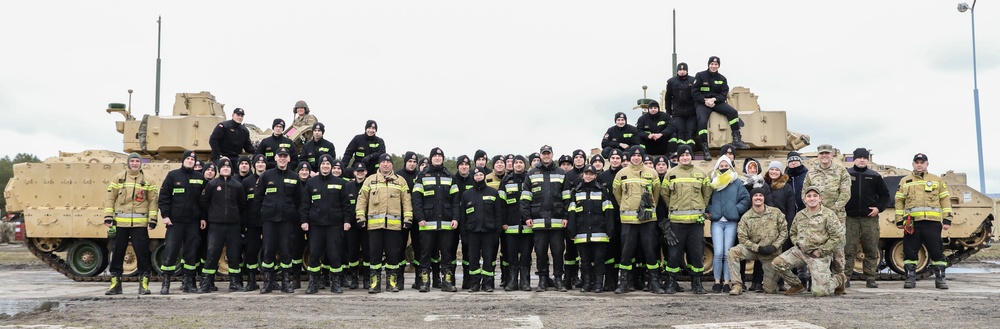 Polish Firefighter Cadets Visit Drawsko Pomorskie