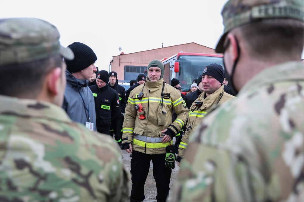 Polish Firefighter Cadets Visit Drawsko Pomorskie