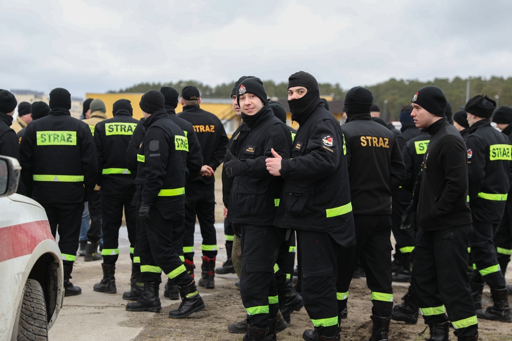 Polish Firefighter Cadets Visit Drawsko Pomorskie