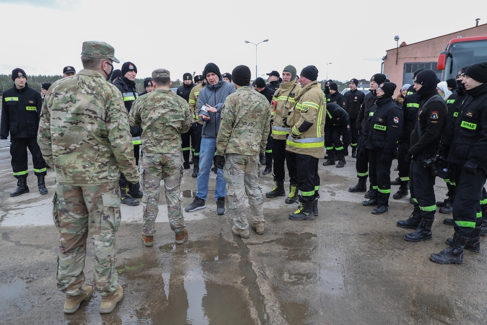 Polish Firefighter Cadets Visit Drawsko Pomorskie