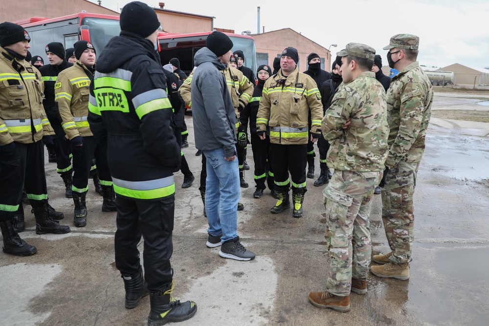 Polish Firefighter Cadets Visit Drawsko Pomorskie