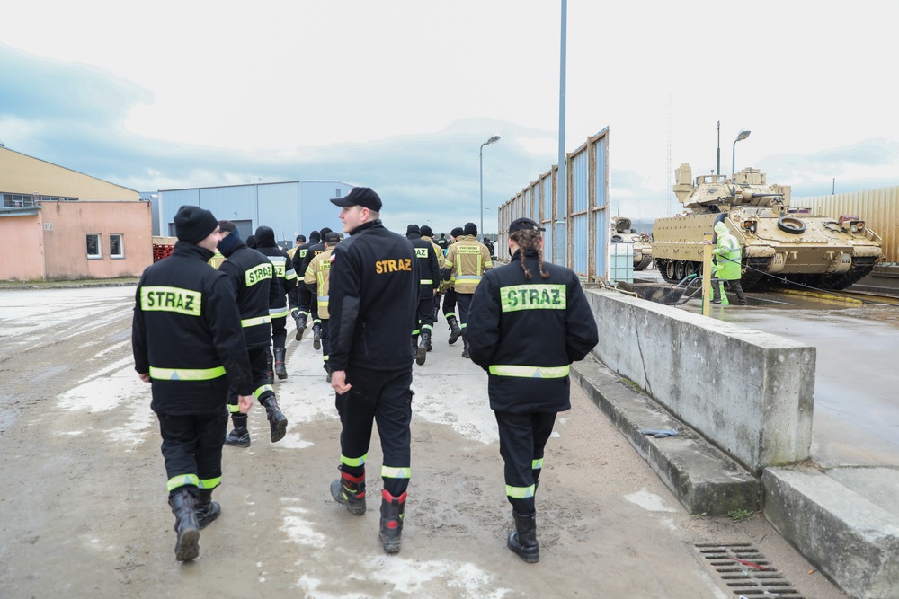 Polish Firefighter Cadets Visit Drawsko Pomorskie