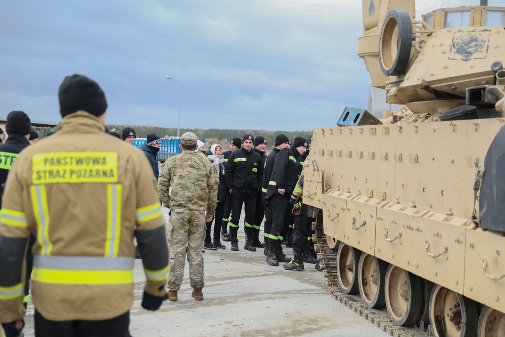 Polish Firefighter Cadets Visit Drawsko Pomorskie