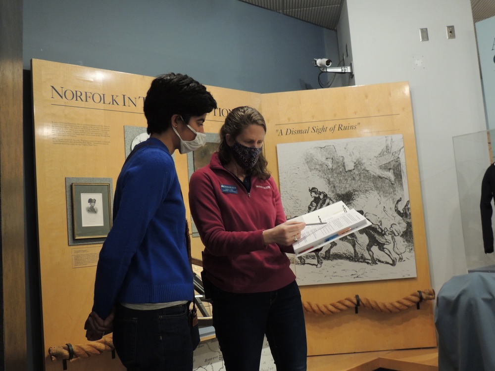 Volunteer orientation at the Hampton Roads Naval Museum