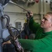 Abraham Lincoln Sailors conduct aviation maintenance