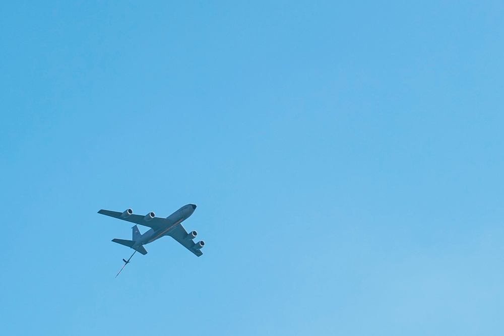 MacDill KC-135 flies over Firestone Grand Prix
