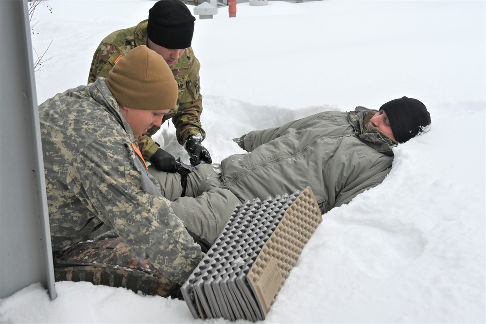 ALCOM personnel participate in arctic medical training