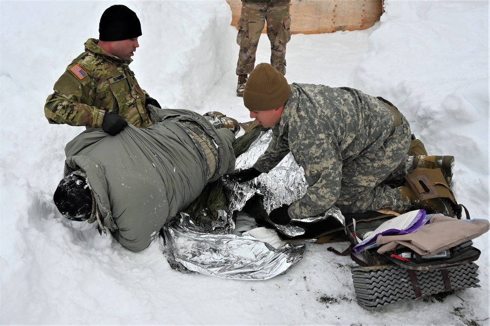 ALCOM personnel participate in arctic medical training