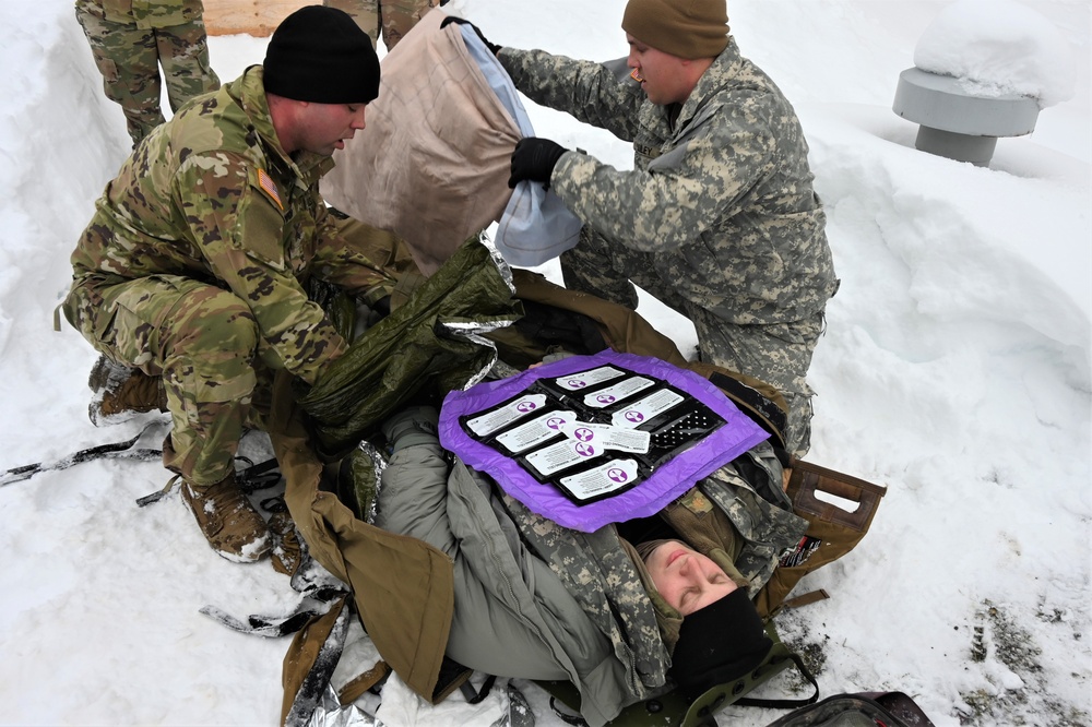 ALCOM personnel participate in arctic medical training