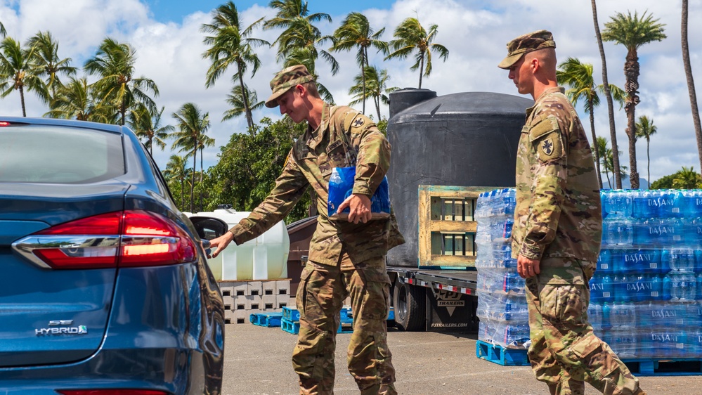 JBPHH Residents Receive Water