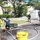 Water set up for decontamination tent during FROT training