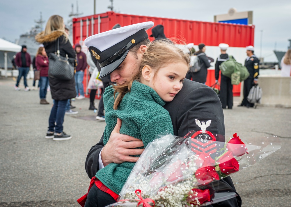 USS Washington Returns from Deployment