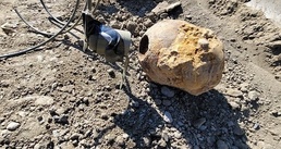 Explosive Ordnance Disposal Soldiers destroy more than 250 cannon balls in Pennsylvania