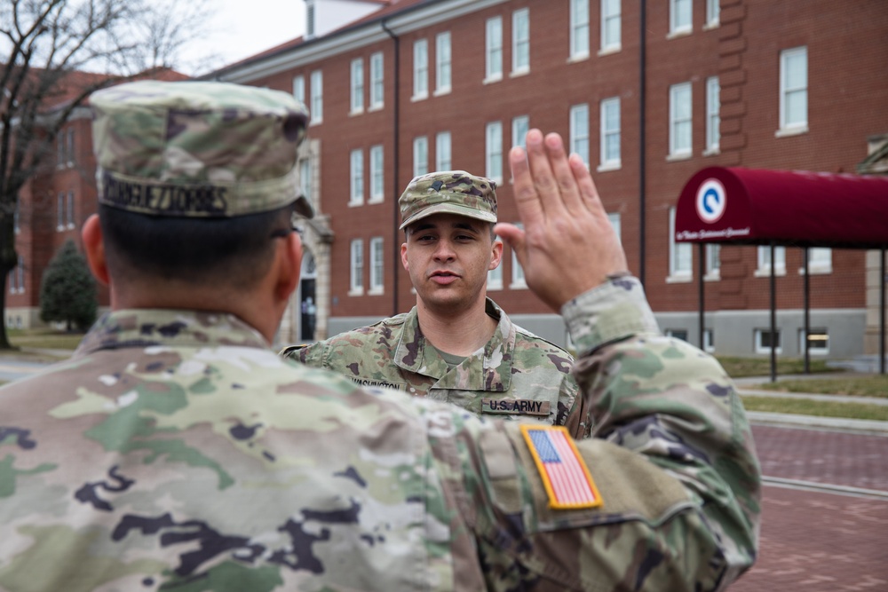 SPC Washington Reenlistment Ceremony
