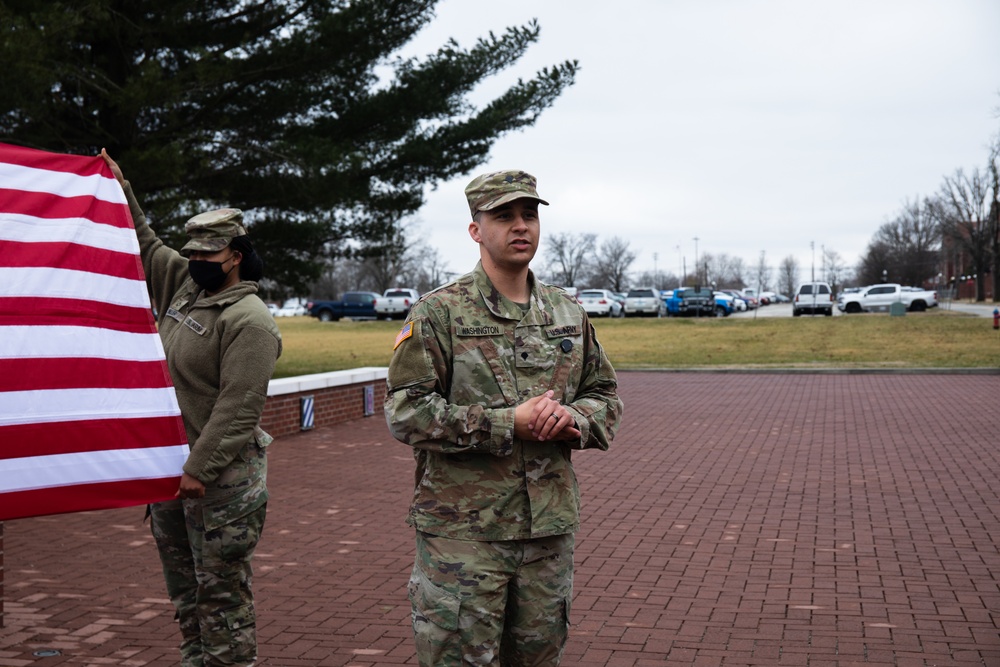 SPC Washington Reenlistment Ceremony