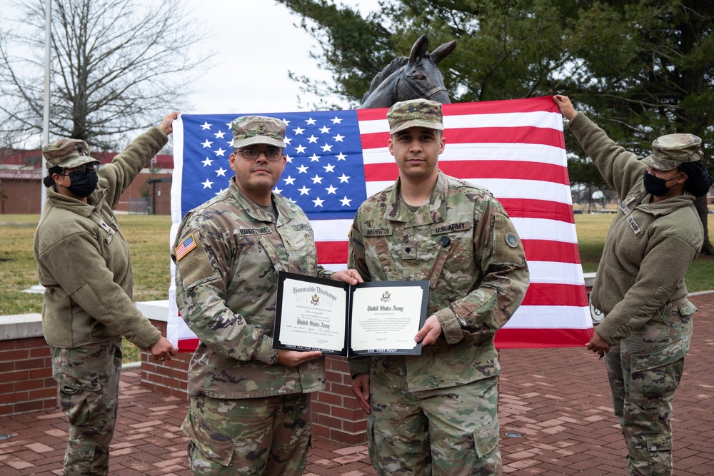 SPC Washington Reenlistment Ceremony