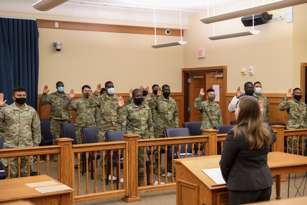 1ID Soldiers Become U.S. Citizens during Naturalization Ceremony