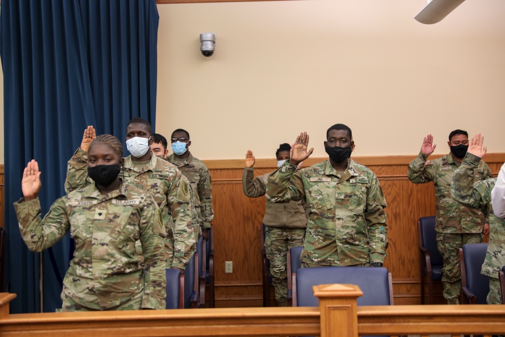 1ID Soldiers Become U.S. Citizens during Naturalization Ceremony
