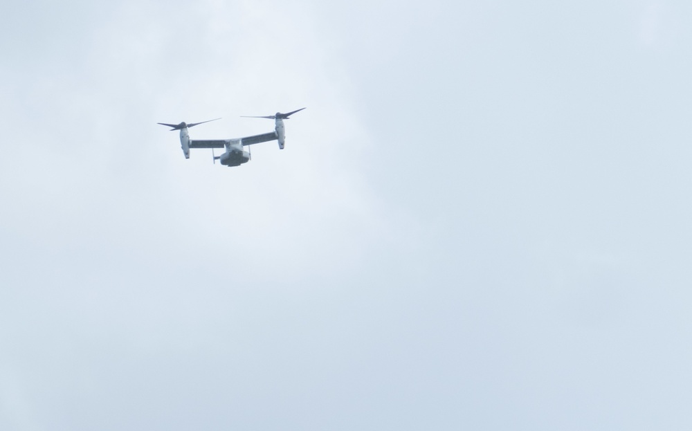 MV-22B Osprey lands at Tripler