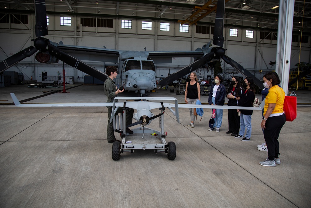 VMM-268 Welcomes the Sacred Hearts Academy "Girls Got GRIT" Program