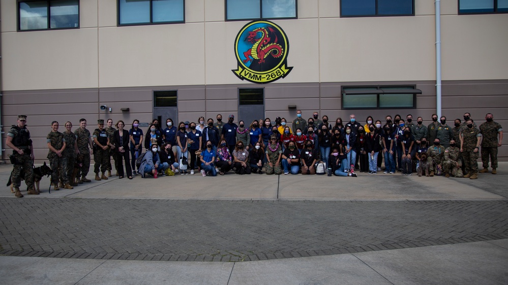 VMM-268 Welcomes the Sacred Hearts Academy "Girls Got GRIT" Program