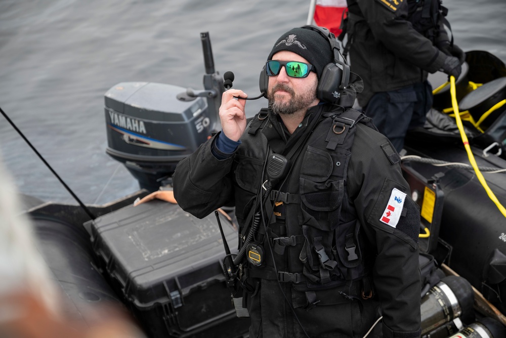 Dive Exercise in the Inside Passage of British Columbia