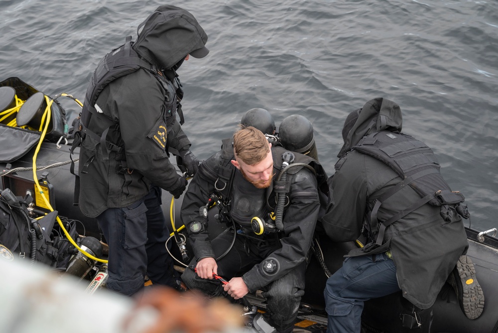 Dive Exercise in the Inside Passage of British Columbia