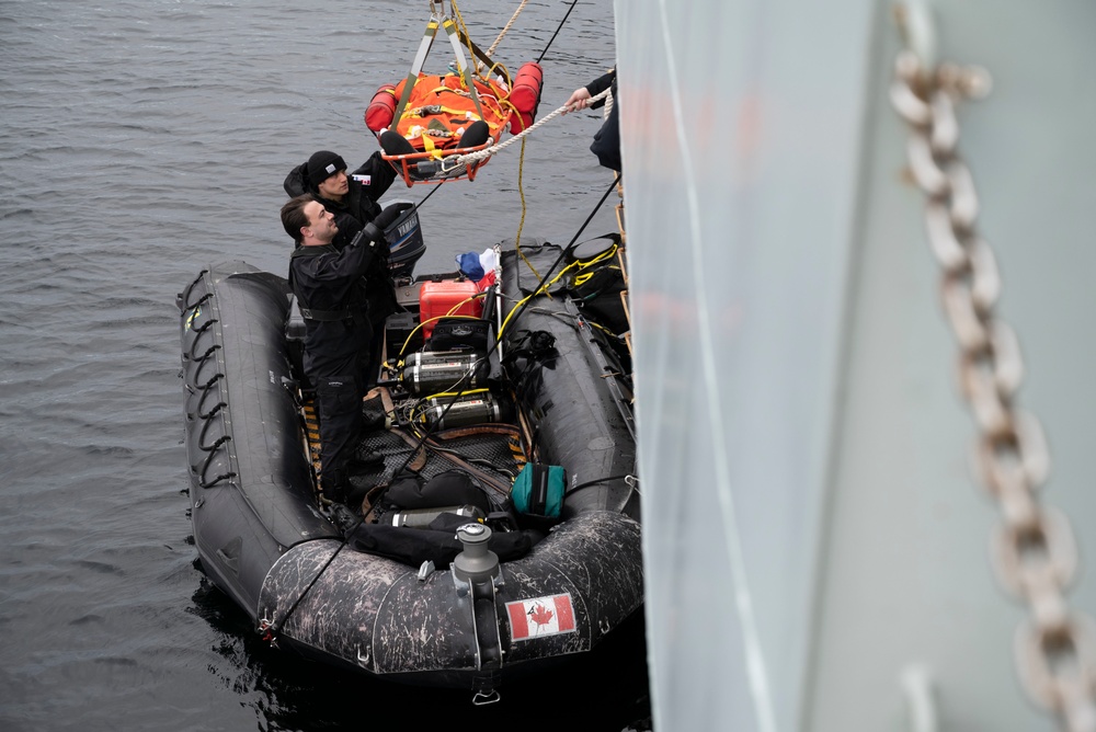 Dive Exercise in the Inside Passage of British Columbia