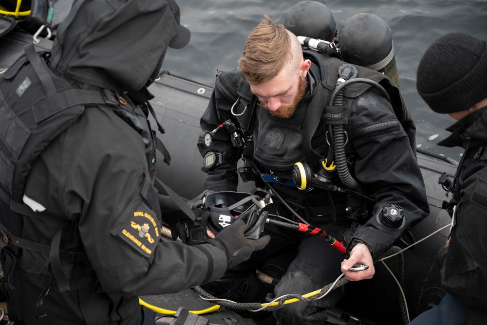 Dive Exercise in the Inside Passage of British Columbia