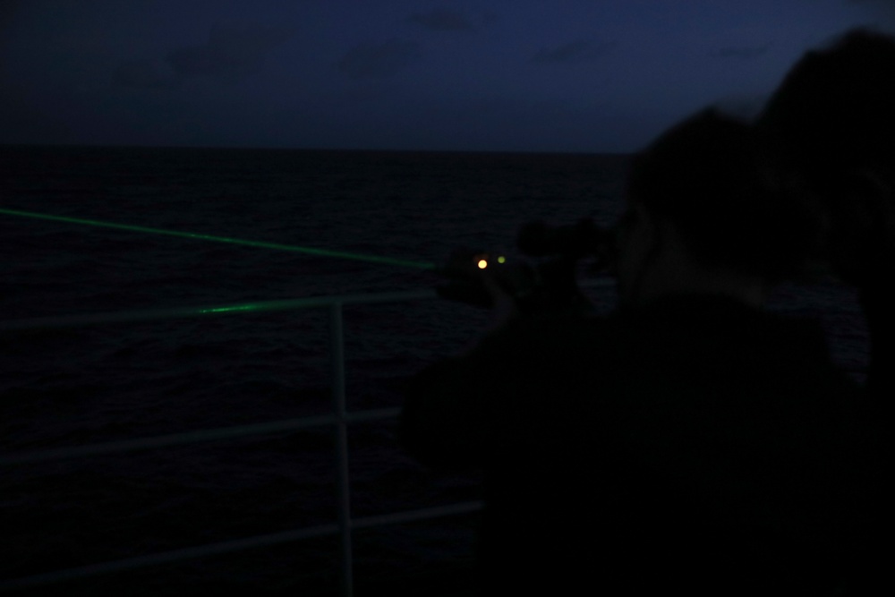 ESL Sailors Train on Laser Dazzler