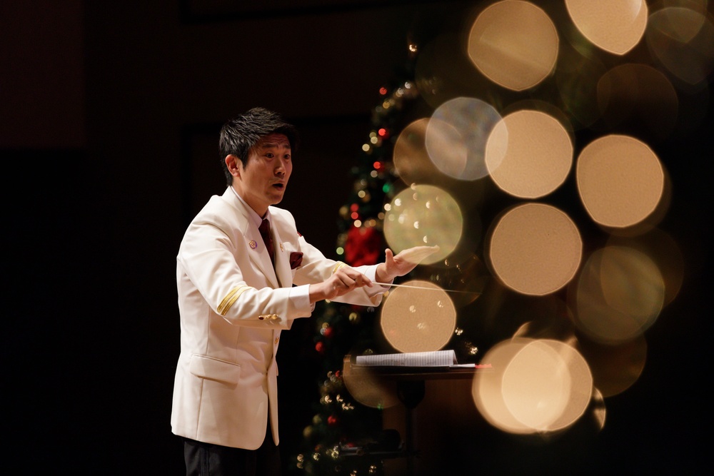The holiday concert presented by USARJ BAND took place at Zama Harmony Hall, Kanagawa, Japan on Dec 18, 2021.