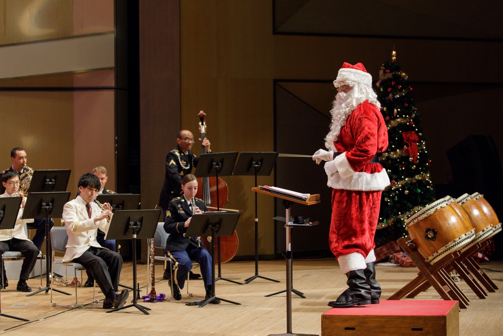 The holiday concert presented by USARJ BAND took place at Zama Harmony Hall, Kanagawa, Japan on Dec 18, 2021.