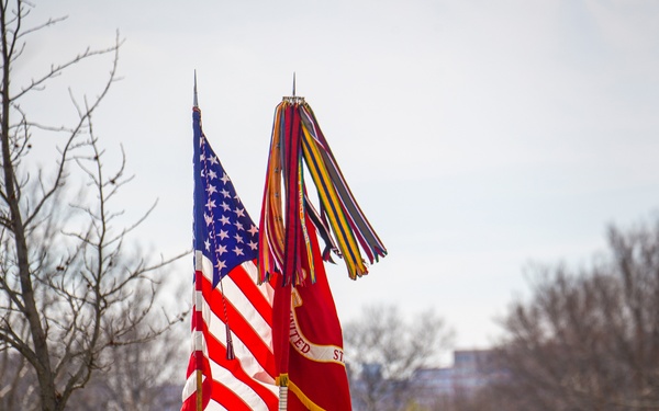 Repatriated WWII Marine Cpl. Thomas H. Cooper laid to rest by Barracks Marines