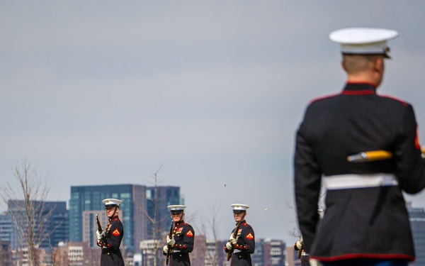 Repatriated WWII Marine Cpl. Thomas H. Cooper laid to rest by Barracks Marines