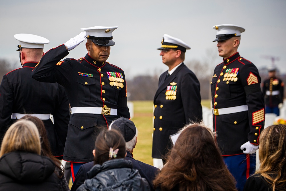 Repatriated WWII Marine Cpl. Thomas H. Cooper laid to rest by Barracks Marines