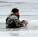 Cold-Weather Operations Course students jump in for cold-water immersion training at Fort McCoy