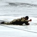 Cold-Weather Operations Course students jump in for cold-water immersion training at Fort McCoy