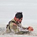 Cold-Weather Operations Course students jump in for cold-water immersion training at Fort McCoy